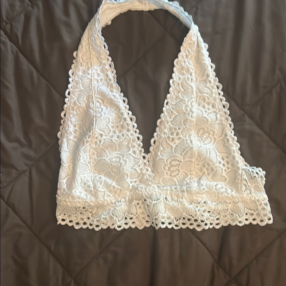 Zenana Outfitters White Lace Bralette